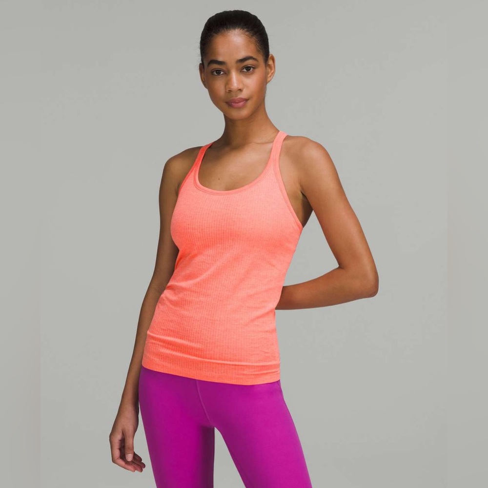 Lululemon Raspberry Cream Ebb to Street Tank